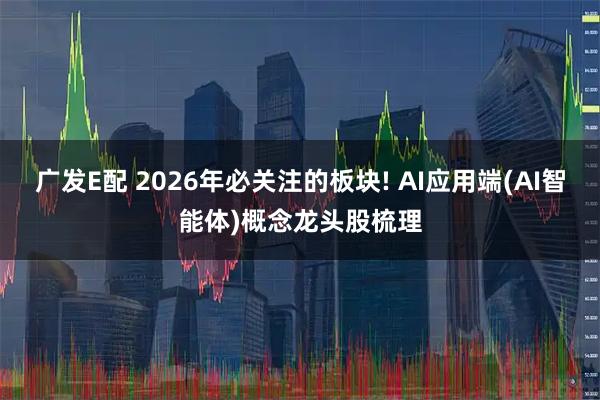 广发E配 2026年必关注的板块! AI应用端(AI智能体)概念龙头股梳理